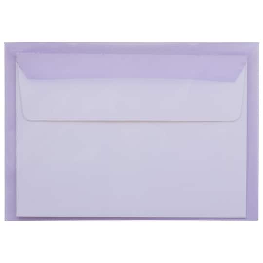 JAM Paper 5.063" x 7.188" Cello Sleeves with Self Adhesive Closures